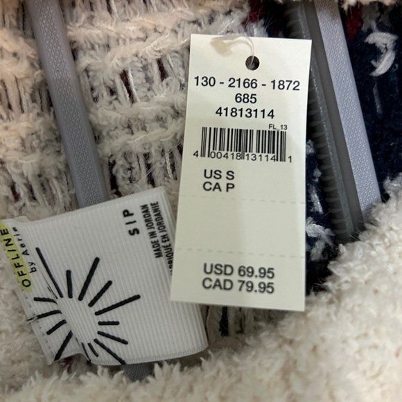 Chevron Patterned Cream Sweater - Picture 10 of 10